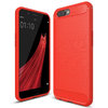 Flexi Slim Carbon Fibre Case for Oppo R11 Plus - Brushed Red